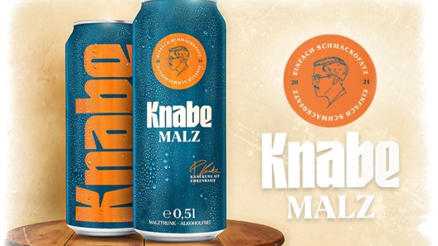Krombacher-Tochter kooperiert mit Twitch-Streamer – und launcht "Knabe Malz" - Seit Mai 2024 gibt es "Knabe Malz" im Einzelhandel - Quelle: Drinks & More